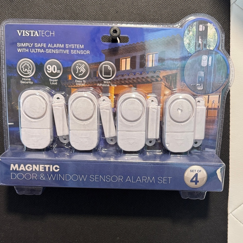 Vistatech Magnetic Door & Window Sensor Alarm Set